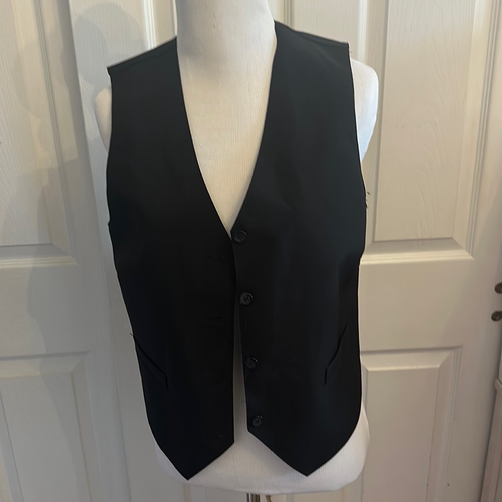 Neil Allyn  black lined buttoned vest xs adult-Price is firm